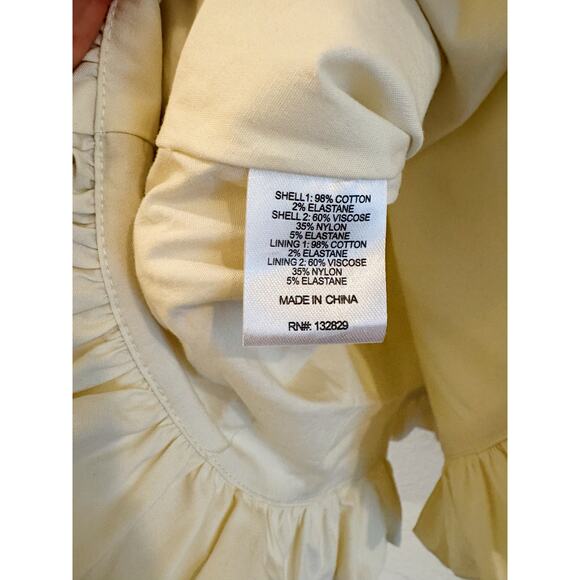 Lovers and Friends Strapless Bubble Mini Dress Black Ivory Size Large - Picture 6 of 7